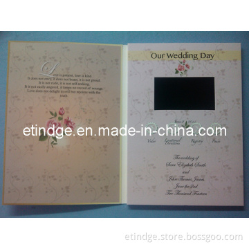 Factory Supply LCD Invitation Cards/Wedding Cards